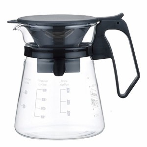 iwaki(イワキ) 耐熱ガラス コーヒーサーバー & ドリッパー ポット コーヒーハウス 600ml KT8685-BK クリア