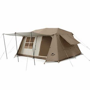 Naturehike ワンタッチ テント 3人 4人 5人用 ロッジ型 UPF50+ パークテント キャンプ 設営簡単 uvカット 自立式 ２重層 耐水圧PU2000/30