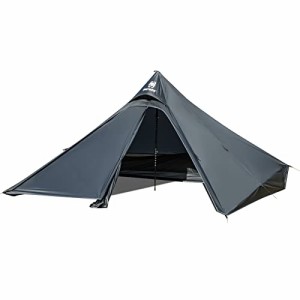 OneTigris TETRA ワンポールテント ソロテント ピラミッドテント インナーメッシュ 通気 日よけ 軽量 登山 旅 行 ソロキャンプ アウトド