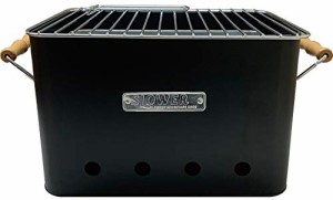 スロウワー(SLOWER) バーベキュー コンロ 卓上 焚き火台 コンパクト タイプ BLACK (L) 2人 ~ 4人用 BBQ STOVE Alta ポータブル グリル SL