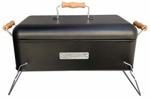 SLOWER バーベキュー コンロ 卓上 2~4人用 大 蓋付き BBQ STOVE Alta(XB) BLACK ブラック - SLW260