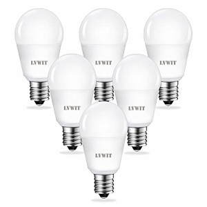 LVWIT LED電球 E17口金 40W形相当 電球色 3000K 400LM 消費電力4W 広配光タイプ ミニクリプトン電球 省エネ リビング ダイニング PSE認証