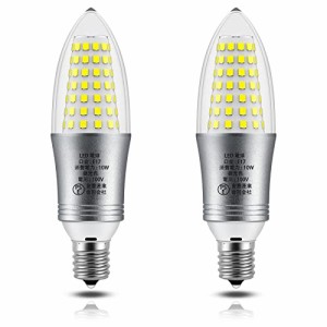 LED電球 口金直径17mm 100W形相当 10W E17 LED 燭台電球 6000K昼光色 1200lm 全方向 断熱材施工器具対応 密閉形器具対応 調光器非対応 PS