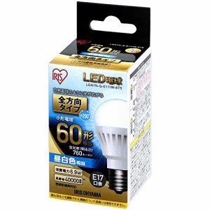 アイリスオーヤマ LED電球 口金直径17mm 60W形相当 昼白色 全方向タイプ LDA7N-G-E17/W-6T5