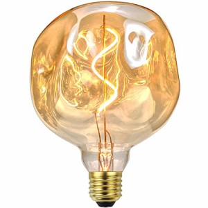 Tianfanエジソン電球LED電球StoneLight電球スパイラルフィラメントG125 4W 2000Kelvin 特殊装飾電球