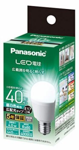 パナソニック ミニクリプトン型 LED電球 口金直径17mm 電球40W形相当 昼白色相当(4.0W) 一般電球・広配光タイプ 断熱材施工器具 密閉形器