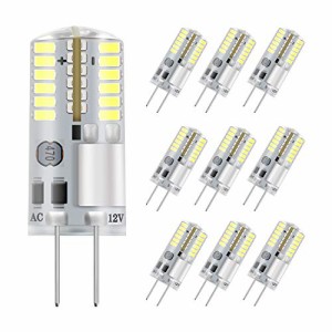 DiCUNO G4口金 LED電球 3W 30W白熱電球相当 昼白色 6000K 250lm LEDライト AC/DC 12V 省エネ 360度照明 調光不可能 10個入り