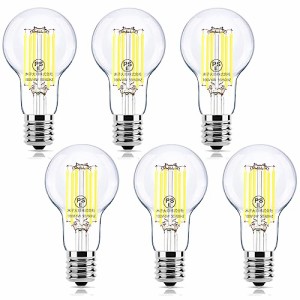 Wonninek LED フィラメント電球 ミニクリプトン電球 LED電球 口金直径17mm A40 6W 60W形相当 PSE認証済 led エジソン電球 昼白色 4000K 