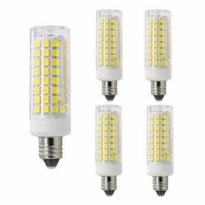 E11 LED電球, 可調光, E11 口金,7W 110-120V 730LM,75W-80Wハロゲンランプに相当,全方向広配光, 5個入り (昼白色, E11口金)