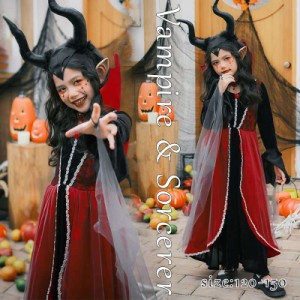 ハロウィン 衣装 女の子 子供 ハロウィン コスプレ 悪魔 魔女 吸血鬼 妖精 巫女 ワンピース キッズ 子供用コスチューム 衣装 仮装 女の子