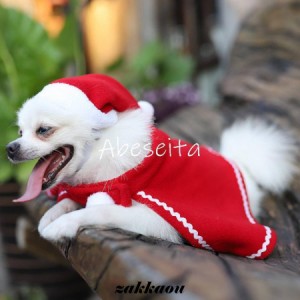 クリスマス サンタ衣装 ペット コスプレ 2021 犬用 猫用 サンタ帽子 サンタクロース 仮装 クリスマスプレゼント