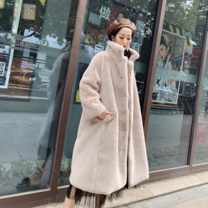 フェイク ファー コート ブルーの通販｜au PAY マーケット
