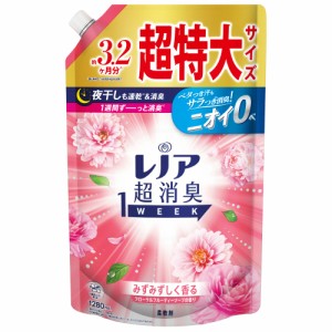 レノア超消臭1weekみずみずしく香るフローラルフルーティーソープの香りつめかえ用超特大サイズ[倉庫区分NO]