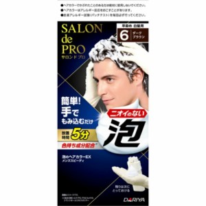 サロンドプロ泡のヘアカラーEXメンズスピーディ6ダークブラウン× 3点[倉庫区分NO]