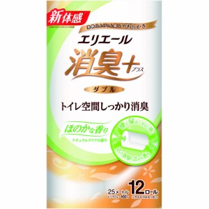 エリエール消臭+トイレットナチュラルクリア12RW[倉庫区分NO]