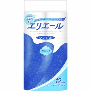 エリエールトイレットティシュー12Rシングル × 6点[倉庫区分NO]