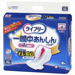 ライフリー一晩中あんしん尿とりパッド42枚[倉庫区分NO]