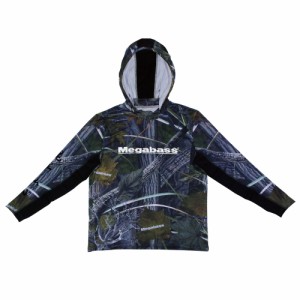 メガバス megabass ゲームフーディ GAME HOODIE リアルカモ (フィッシングパーカー)