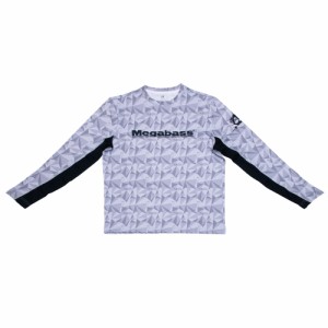 メガバス megabass ゲームロングスリーブ GAME LONG SLEEVE  ホワイト (フィッシングシャツ)