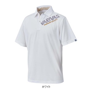 バリバス VARIVAS ドライポロシャツ ホワイト VAT-48 (フィッシングシャツ・Tシャツ)