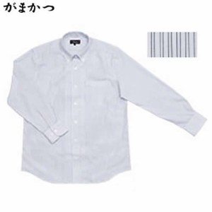 がまかつ ファスナーシャツ ホワイト/ストライプ GM-3285 (シャツ・Tシャツ)