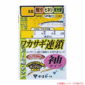 がまかつ ワカサギ連鎖 袖タイプ 5本 W181 (仕掛け)