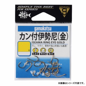 がまかつ カン付伊勢尼 金 (管付伊勢尼 ヒネリ 平打 バラ針)