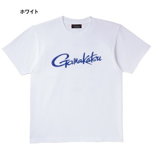 がまかつ Tシャツ(筆記体ロゴ) ホワイト GM-3576 (フィッシングシャツ・Tシャツ)