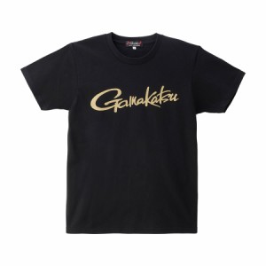 がまかつ Tシャツ(筆記体ロゴ) ブラック GM3711 (フィッシングシャツ・Tシャツ)