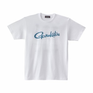 がまかつ Tシャツ(筆記体ロゴ) ホワイト GM3711 (フィッシングシャツ・Tシャツ)