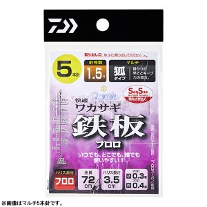 ダイワ 快適ワカサギSS鉄板フロロ M 6本 (ワカサギ仕掛け) 1.5号