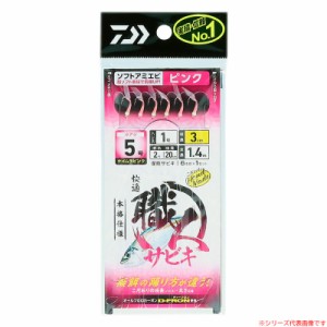 ダイワ 快適職人サビキソフトアミエビ6本 ピンク (サビキ仕掛け ジグサビキ)