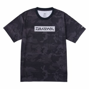 ダイワ クリーンオーシャンTシャツ ブラックカモ DE-8324 (フィッシングシャツ Tシャツ)