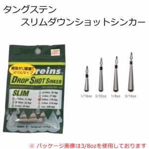 レイン タングステンスリムダウンショットシンカー (ワームシンカー オモリ) 3/32oz