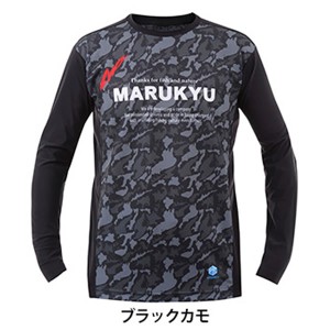 マルキュー 氷瀑ロングTシャツMQ-01 ブラックカモ (フィッシングシャツ・Tシャツ)