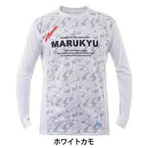 マルキュー 氷瀑ロングTシャツMQ-01 ホワイトカモ (フィッシングシャツ・Tシャツ)