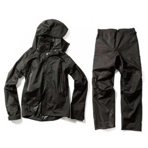 Makku UMI RAIN GEAR 3レイヤーレインスーツ ブラック UOYAコラボ UM710 (レインウェア レインスーツ 上下セット)