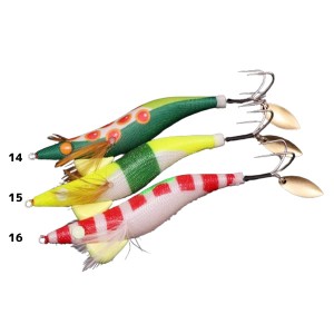 ハリミツ 蛸墨族 魚矢オリカラ OTU-01 (タコ釣り タコ掛け タコエギ)