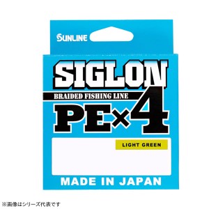 サンライン SIGLON PE×4 300m ライトグリーン 5163 (ソルトライン PEライン 釣り糸)