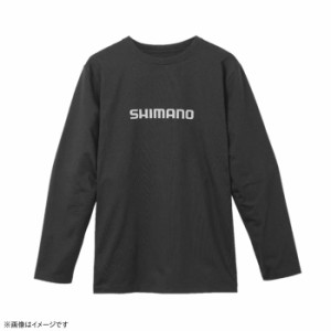 シマノ ドライロゴTシャツ ロングスリーブ チャコール SH-022W (フィッシングTシャツ 長袖 吸水速乾 UVカット)