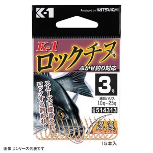 カツイチ K-1 ロックチヌ オキアミオレンジ (チヌ・メバルバラ針)