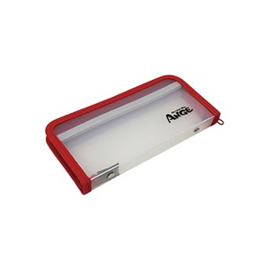 タカ産業 A-0105 CLEAR MINI WALLET CASE RED (エギング ケース)