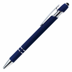 メタルラバータッチペン ネイビー P3305 ノベルティ,販促品,記念品などのご用途にも好適