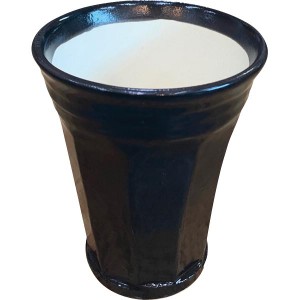 ギフト好適品 信楽焼　泡うまビアカップ ブラック Awauma‐n2