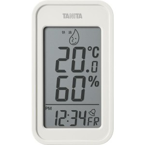 ギフト好適品 デジタル温湿度計 アイボリー TT589IV
