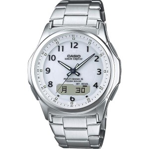 ギフト好適品 カシオ　電波ソーラー腕時計 ホワイト WVA-M630D-7AJF
