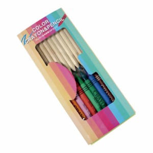 クレヨン&色鉛筆19Pセット E3104