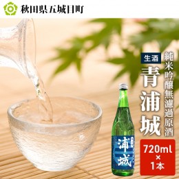 【ふるさと納税】【生酒】純米吟醸無濾過原酒「青浦城」720ml×1本