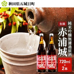 【ふるさと納税】【生詰】純米吟醸無濾過原酒「赤浦城」720ml×2本