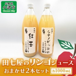 【ふるさと納税】田七屋のリンゴジュース おまかせ2本セット